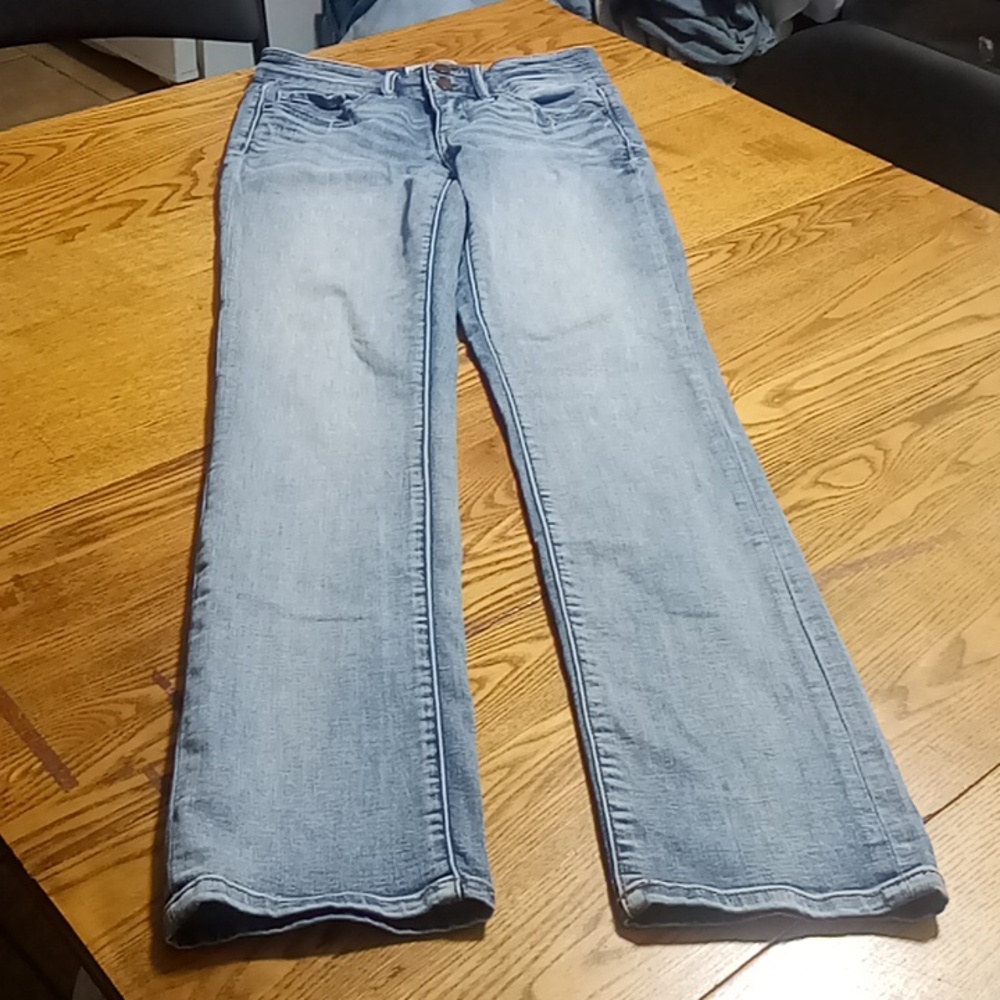 BKE Jeans Womens 26 / 32 MID RISE STRAIGHT Blue UNIVERSAL FIT  Preowned Denim